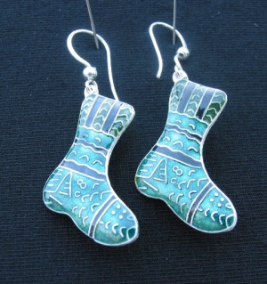 sock earring, medium size