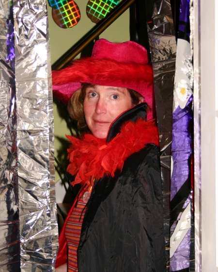 Ann dressed up for Hallowe'en