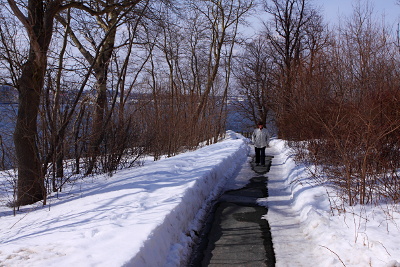 Ann on the NSCC trail